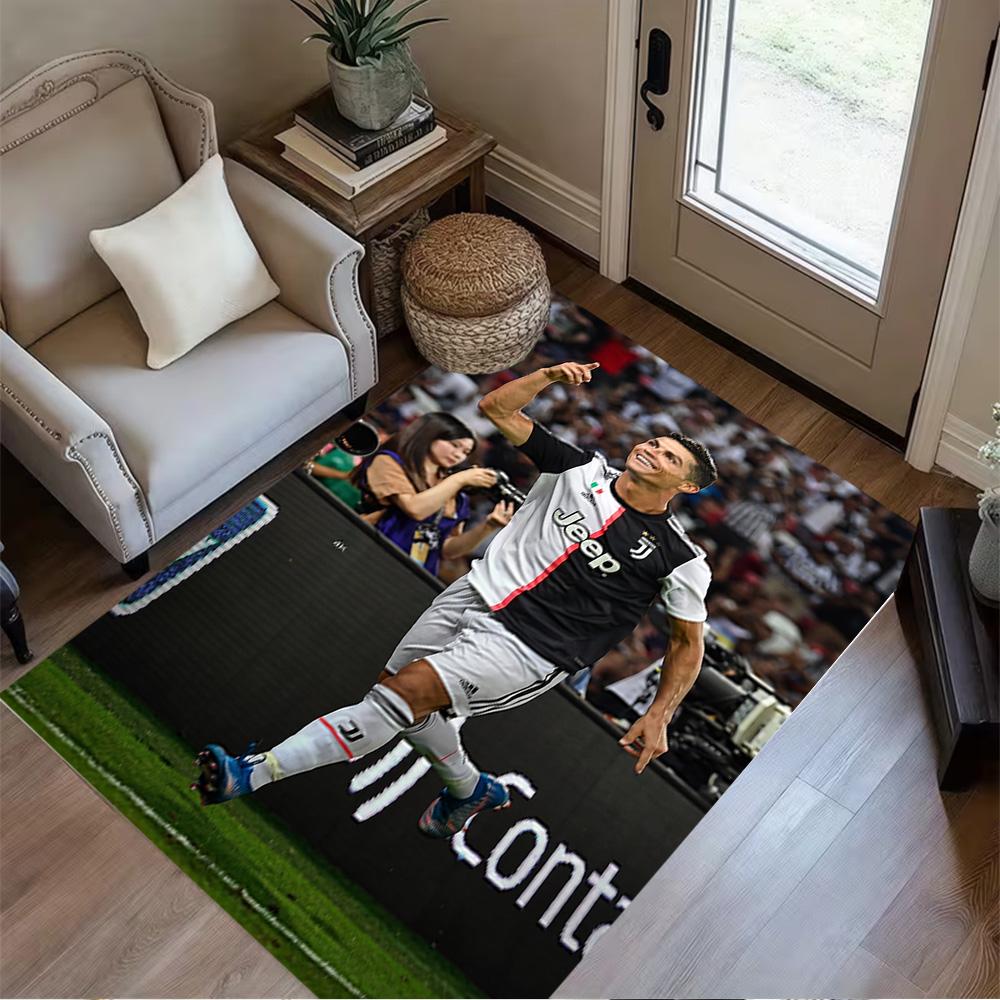 Ronaldo's Celebration Moment Floor Mat Perfect for Dormitory Foyer Study Room Outdoor Antislip Carpet Decorate Offices