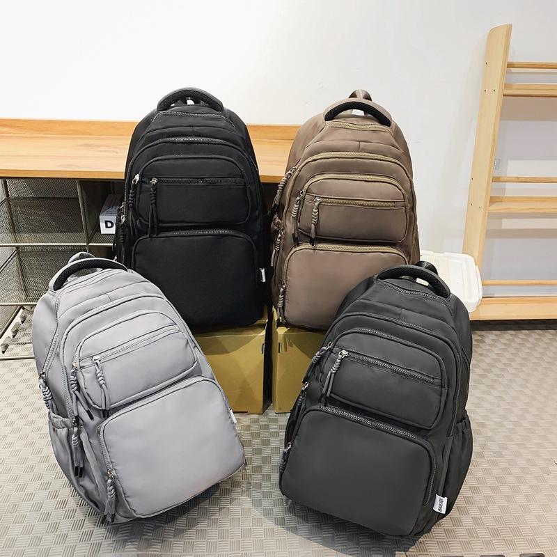 Schoolbag Student School Bag Trendy Brand Casual Men's and Women's Large Capacity Backpack Multifunctional Leisure Campus Class Travel Backpack