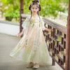 Girls' Summer Hanfu Fairy Dress - Ancient Style Tang Suit Skirt for 2026