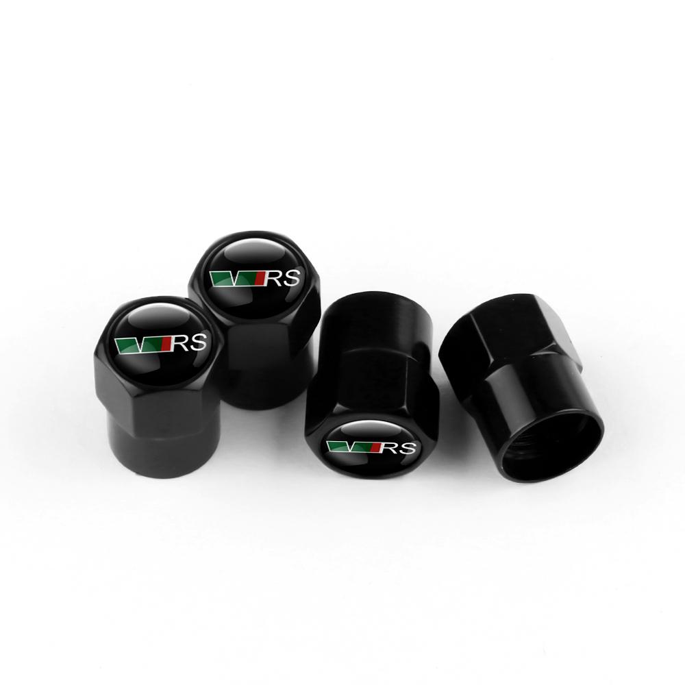 QPZF2 For Skoda S Skoda Kodiaq Fabia Kamiq Karoq Octavia 3 A5 A7 Rapid Scala 4pc Car Styling Wheel Tire Valve Air Stem Cap Badge Decor