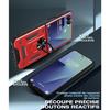 Coque de protection - BOOLING - Galaxy Z Flip 7 - Rigide Antichoc - Rouge - 2 Verres Trempés
