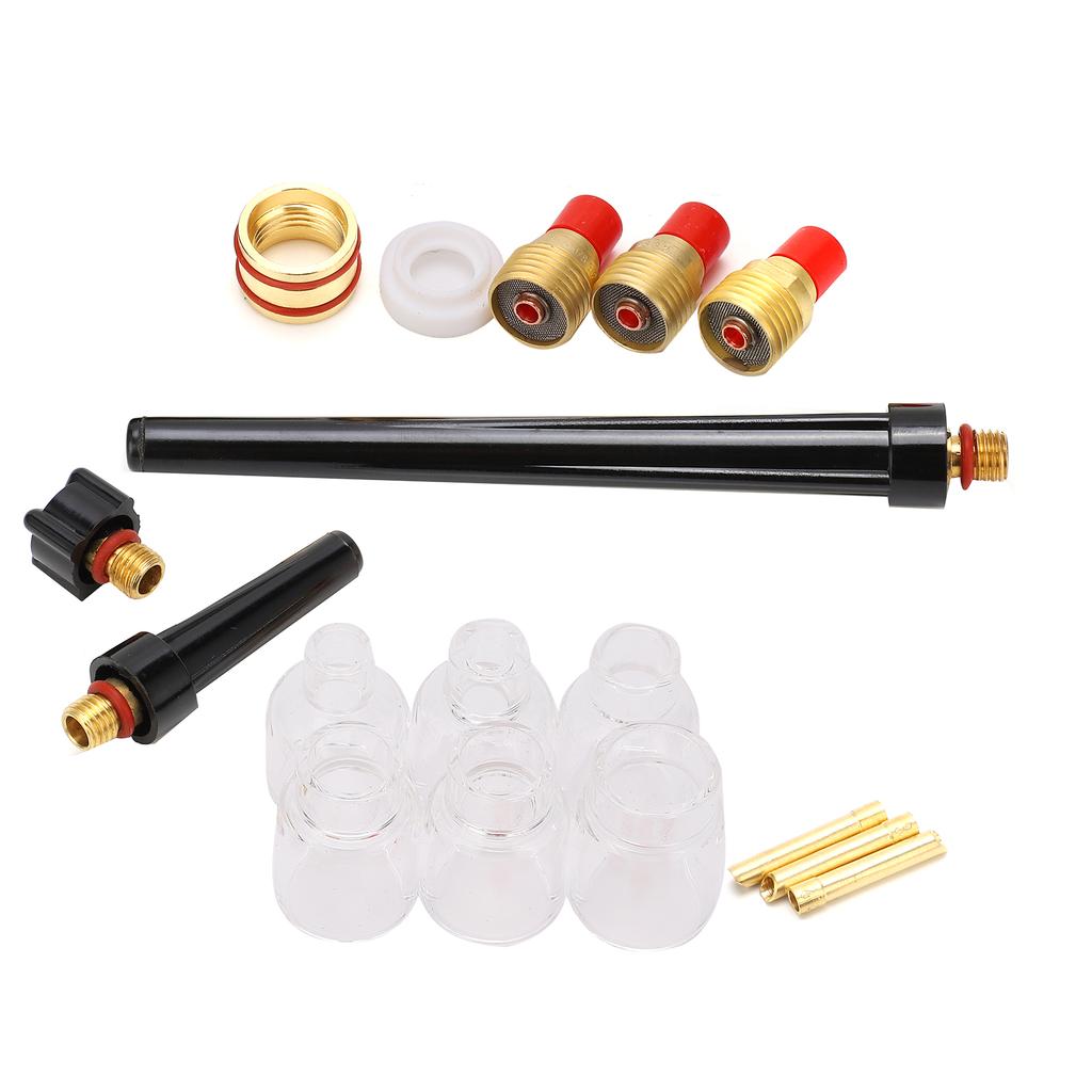 Kit accesorii torță de sudură consumabile din alamă duză cupă de sticlă 2 mm pentru WP920