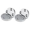 2Pcs Zinc Alloy Self Supporting Folding Table Hinges Home Flap Tables Furniture Oval Hardware