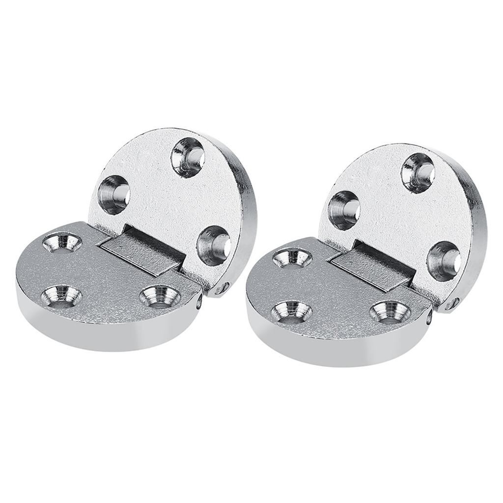 2Pcs Zinc Alloy Self Supporting Folding Table Hinges Home Flap Tables Furniture Oval Hardware
