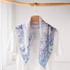 Korean version of thin georgette silk silk scarf women's travel sunscreen shawl travel square scarf headscarf wholesale