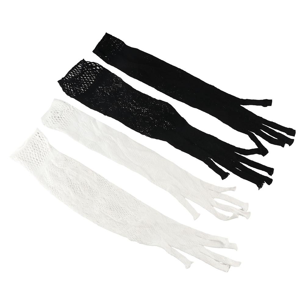 Fishnet Lace Flower Gloves Thin Mesh Hollow Gloves Elegant Summer Mittens  Riding
