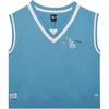 MLB Striped Pullover V-Neck Vest Unisex Vests Light-Blue 13789092