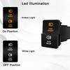 Car Push Switch Dual ON OFF Button Led Bar Roof Lights Fog Spot Driving Lights Button For Toyota 4Runner Hilux RAV4 Prado Camry