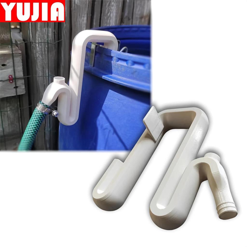 YUJIA Rainwater Transfer and Overflow Kit Self-priming Siphon Hose No Electricity Required Lightweight Automatic Drain and Fill Connectors