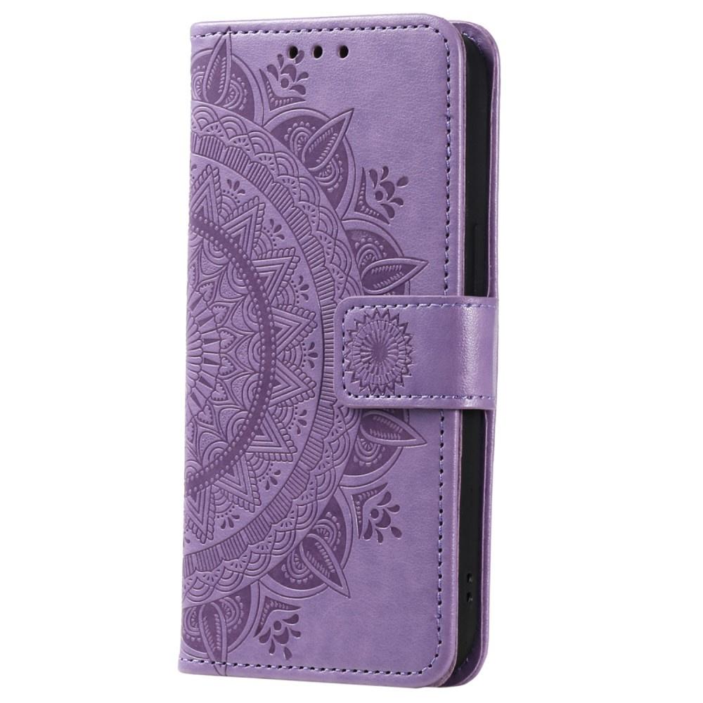 Samsung Galaxy A34 5G Flip Case, Mandala, Purple