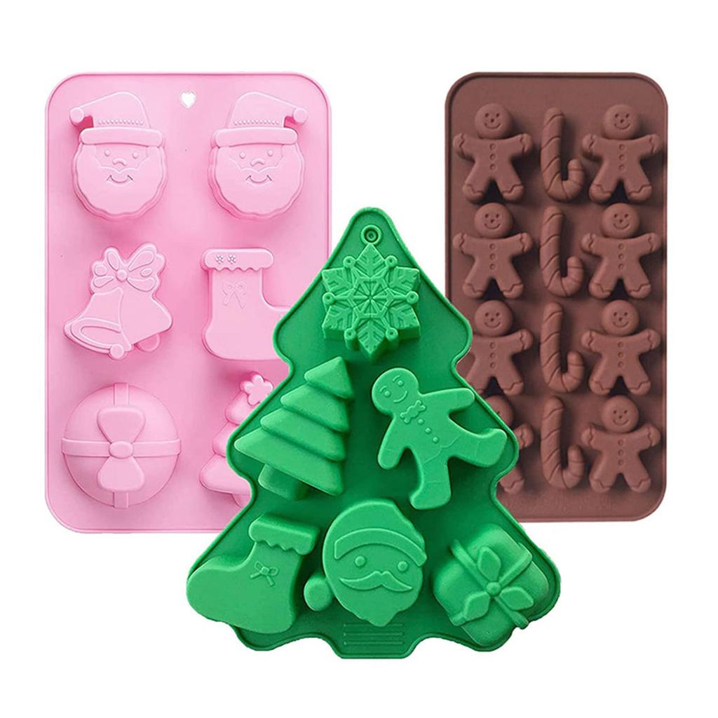 Christmas Series Baking Molds Fondant Mould Chocolate Moulds Cake Decorating Gadgets Silicone Kitchen Baking Accessories
