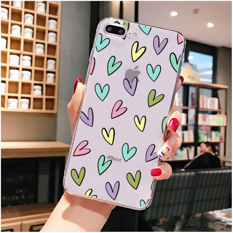 Husă pentru telefon Love Heart pentru iPhone 11 12 13 mini pro XS MAX 8 7 6 6S Plus X 5S SE 2020 XR