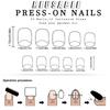 24 Pcs Flowers False Nail Solid Color Artificial Nail Glossy Full Cover Stick on Nail Short Square Press On Nail