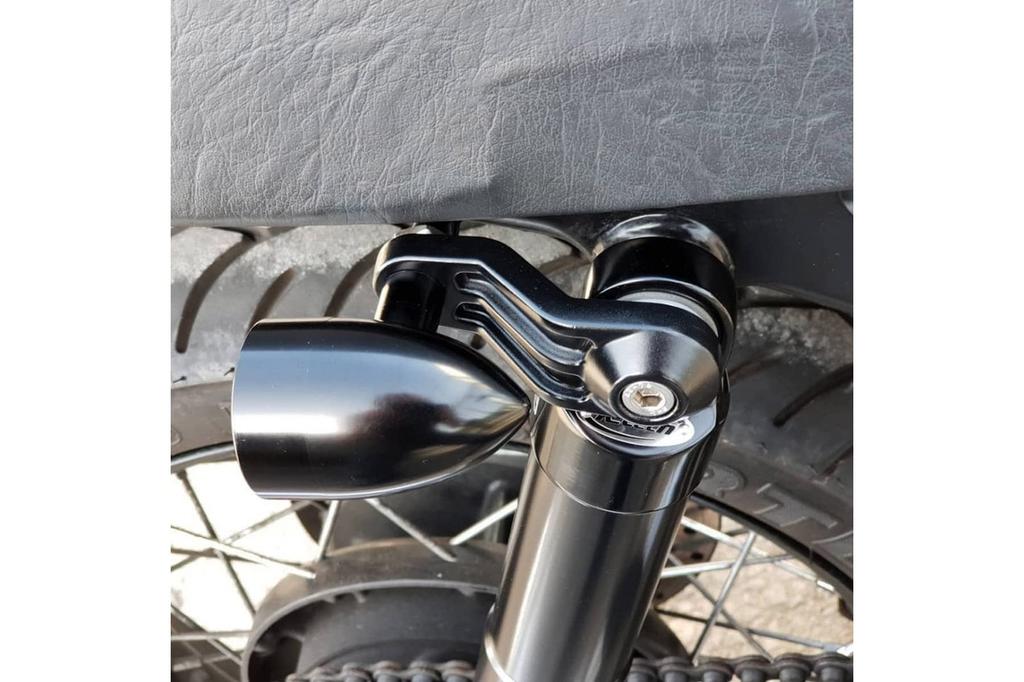 Motone MMU005 Turn Signal Stay, Street Twin, Street Scrambler, T100, T120, Rear Shock Mount, For M8/M10, Black