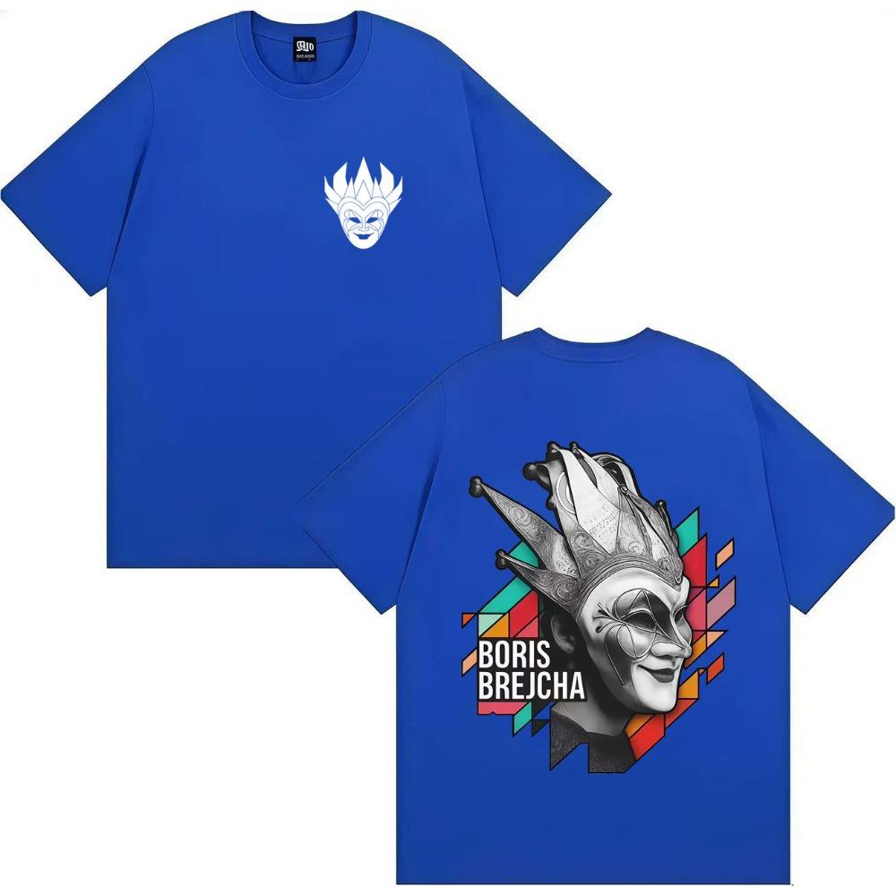 Best-selling Boris Brejcha Electronic Music Men's and Women's Summer Pure Cotton 100% Printed T-shirt