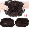 Synthetic Hair Bun Comb Clip In Messy Curly Chignon Elastic Band Scrunchies Hair Pieces Extension For Women Black Brown