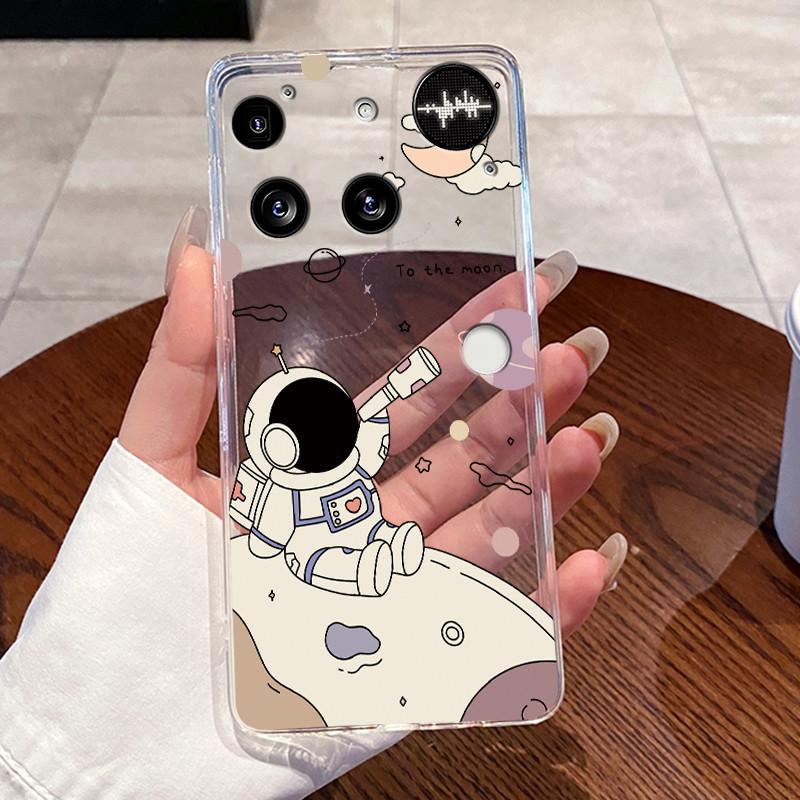 Casing For Nothing Phone (3) Case For Phone3 Back Cover Aesthetic Fashion Cute Cat Cartoon Transparent Soft Silicone Phone Case