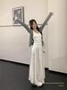 Grey Slimming Long Sleeve Knit Cardigan for Women - Casual and Versatile for Early Spring & Autumn
