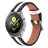 20mm Smart Watch Band for Samsung Galaxy Watch Active/Active2 44mm/40mm Stitching Line Color Splicing Design Cowhide Leather Strap