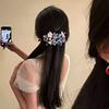 Fairy Starry Sky Flower Hiar Clip Sweet Bride Hair Accessories Vintage Thai Banana Clip  Female