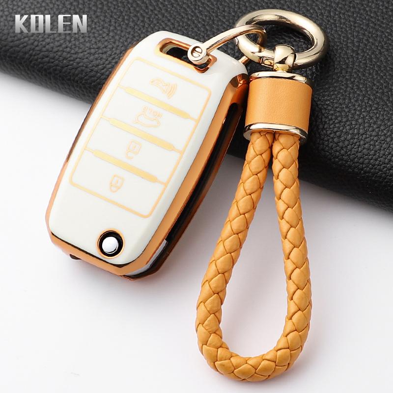 Fashion Tpu Car Folding Key Case Cover For Kia Rio 3 K2 Ceed Cerato K3 K5 Sorento Sportage Soul K4 Picanto Optima Forte Stinger