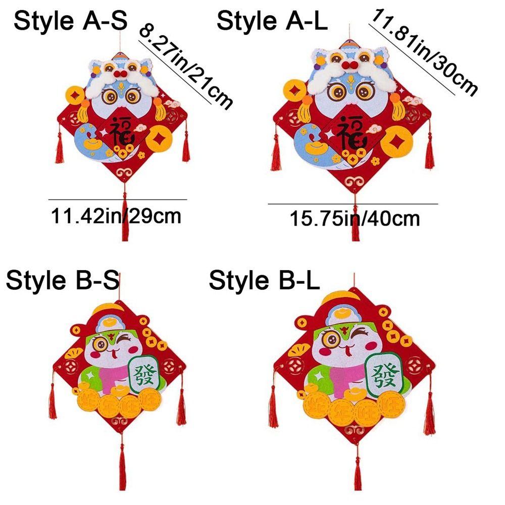 Handmade New Year's Festive Hanging Ornaments Best Wishes Cartoon Hanging Decorations Living Room