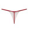Ladies Pure Color Cotton Thin Belt Panties G-string Thong Briefs