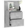 Maison Exclusive - Table de chevet murale Gris béton