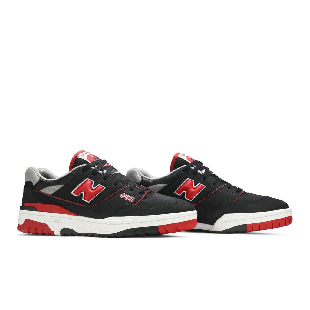New Balance 550 'Black Red' (Unisex) Black / Red Vintage Basketball Shoes BB550SG1
