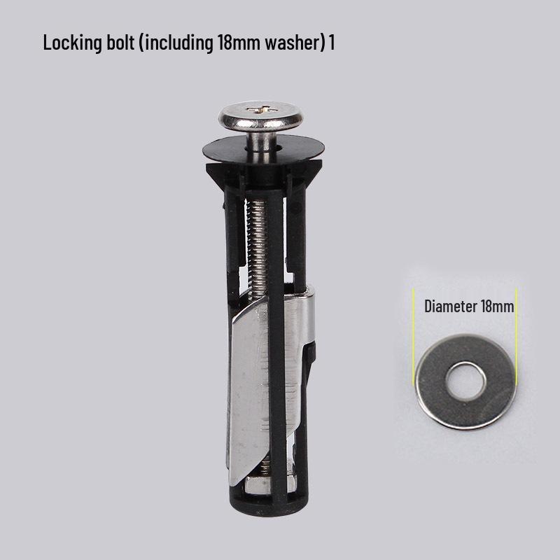 304 Edelstahl Toilettensitz-Befestigungsschrauben und Neun-Mutter-Expansionsbolzen-Kit