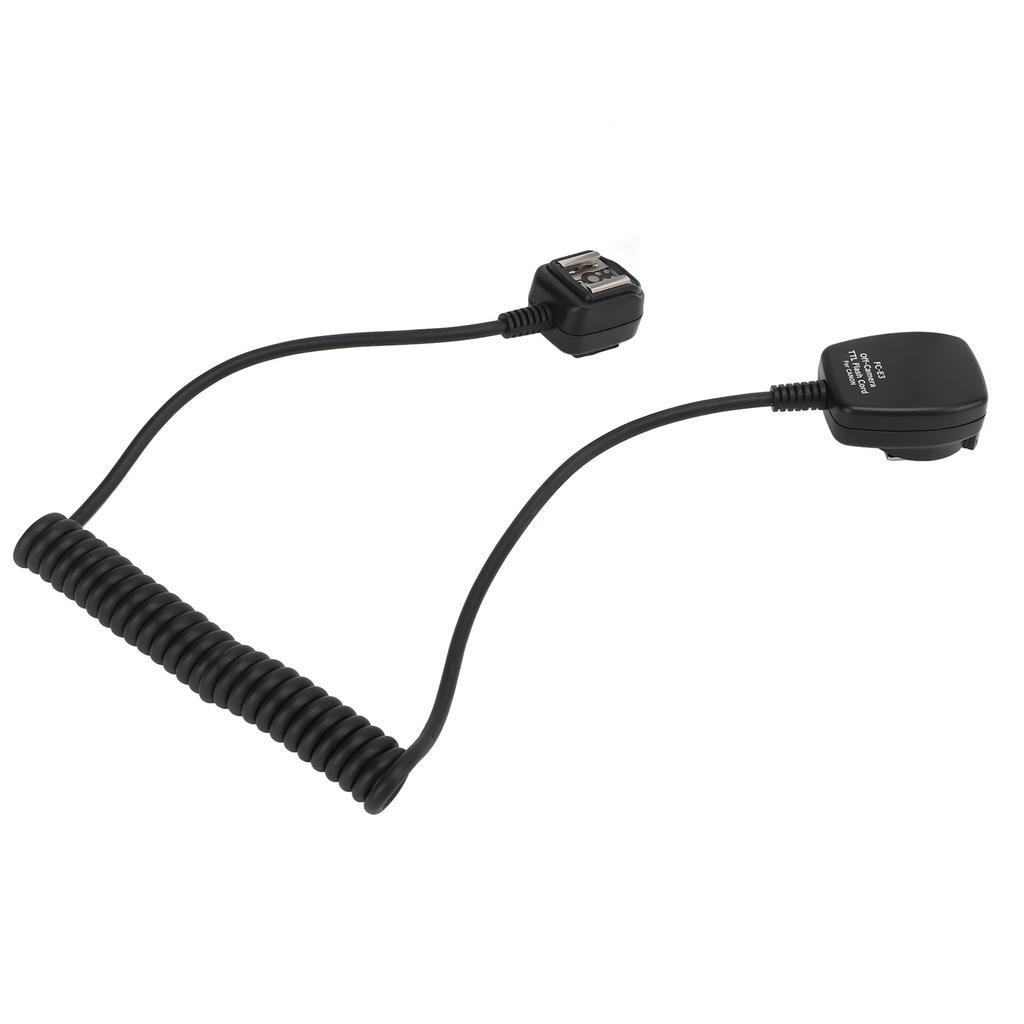 JJC Off Camera Flash Speedlite Cord 1.3m Camera TTL Sync Flash Extension Cord FCE3 Hot Shoe for 600EX RT 580EX II