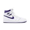 Air 1 High OG 'Court Purple' da Donna (taglie da donna) Scarpe da Basket Vintage Bianche / Viola Court CD0461 151
