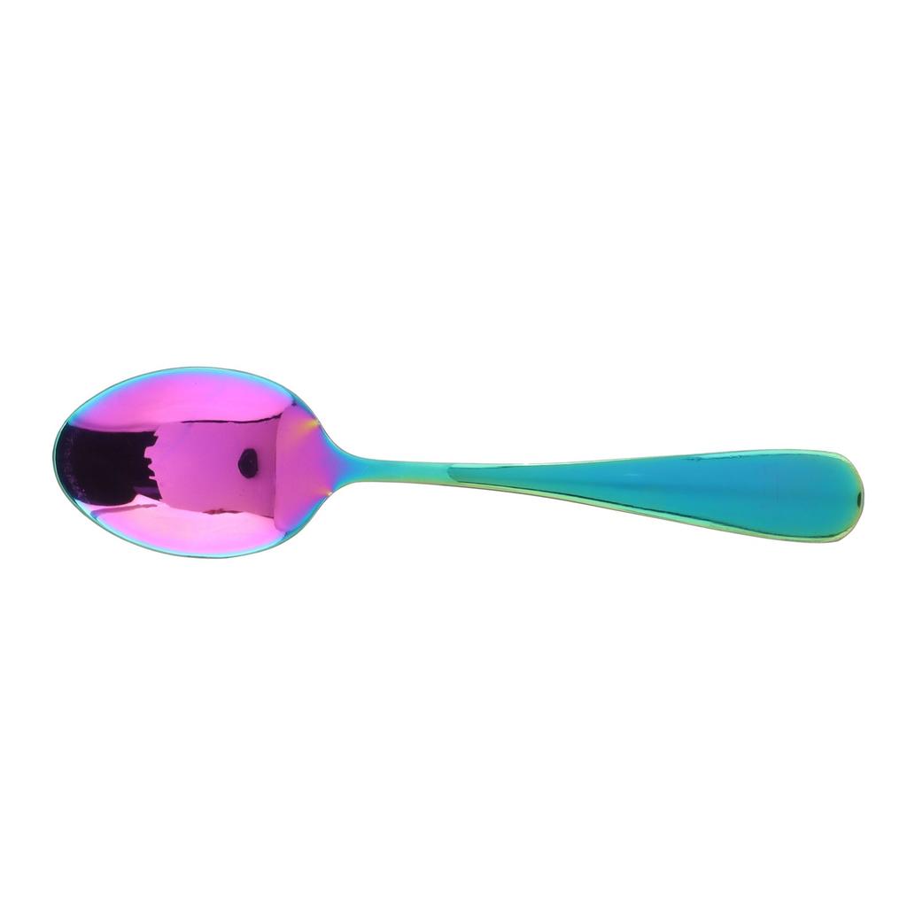 Stainless Steel Tea Spoon Tableware Kitchen Durable Spoon for Home Restaurant PartyColorful