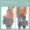 Mochila a prueba de polvo multifuncional del bebé de la bolsa de pañales con la correa para el hombro desmontable ligera y
