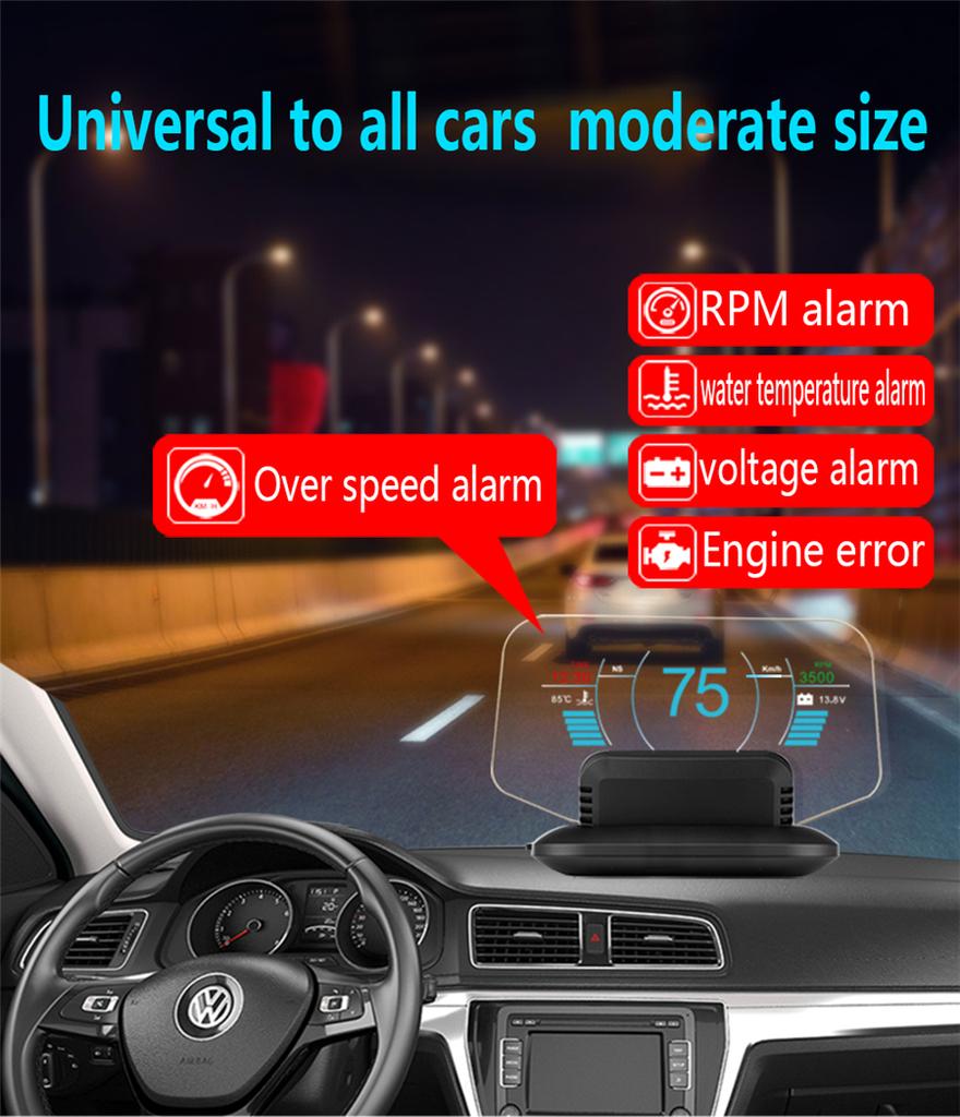 OBD2 GPS HUD Speedometer With Navigation