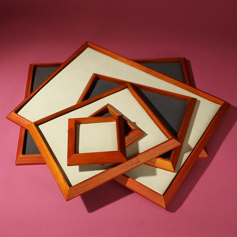 

Ya Yu Solid Wood Jewelry Storage Tray for Necklaces, Rings, Pendants, and Bracelets