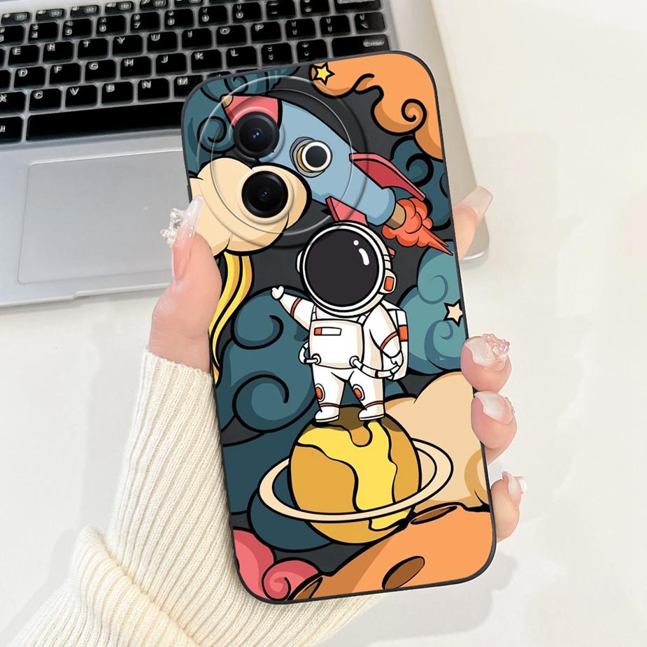 Für Vivo Y39 5G Hülle V2436 Niedliches Mode Cartoon Muster Abdeckung Stoßfest Weiche TPU Handyhüllen Für Vivo Y300i Y 39 VivoY39 Bumper