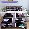 KPOP Hunter 3-teiliges Bettwäsche-Set Bettbezug Verschluss Enthält 1 Bettbezug & 2 Kissenbezüge für Alle Jahreszeiten Schlafzimmer Zuhause Wohnheim Dekor