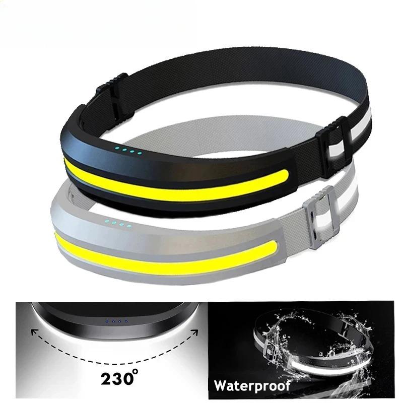 Leistungsstarke Tragbare COB Stirnlampe USB Wiederaufladbar Rotes und Weißes Licht Arbeitsleuchte Outdoor Camping Angeln Flutlicht Scheinwerfer