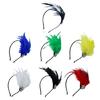1920s Headwear Mardi Gras Party Feather Hairband Female Fascinator Headband