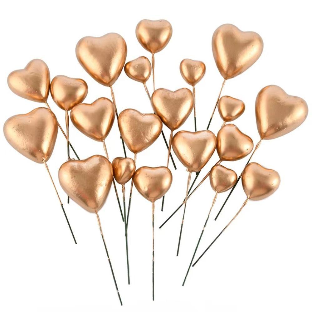 20PCS Glitter Balls Cake Topper Balls DIY Craft Glitter Cake Toppers For Wedding Celebration