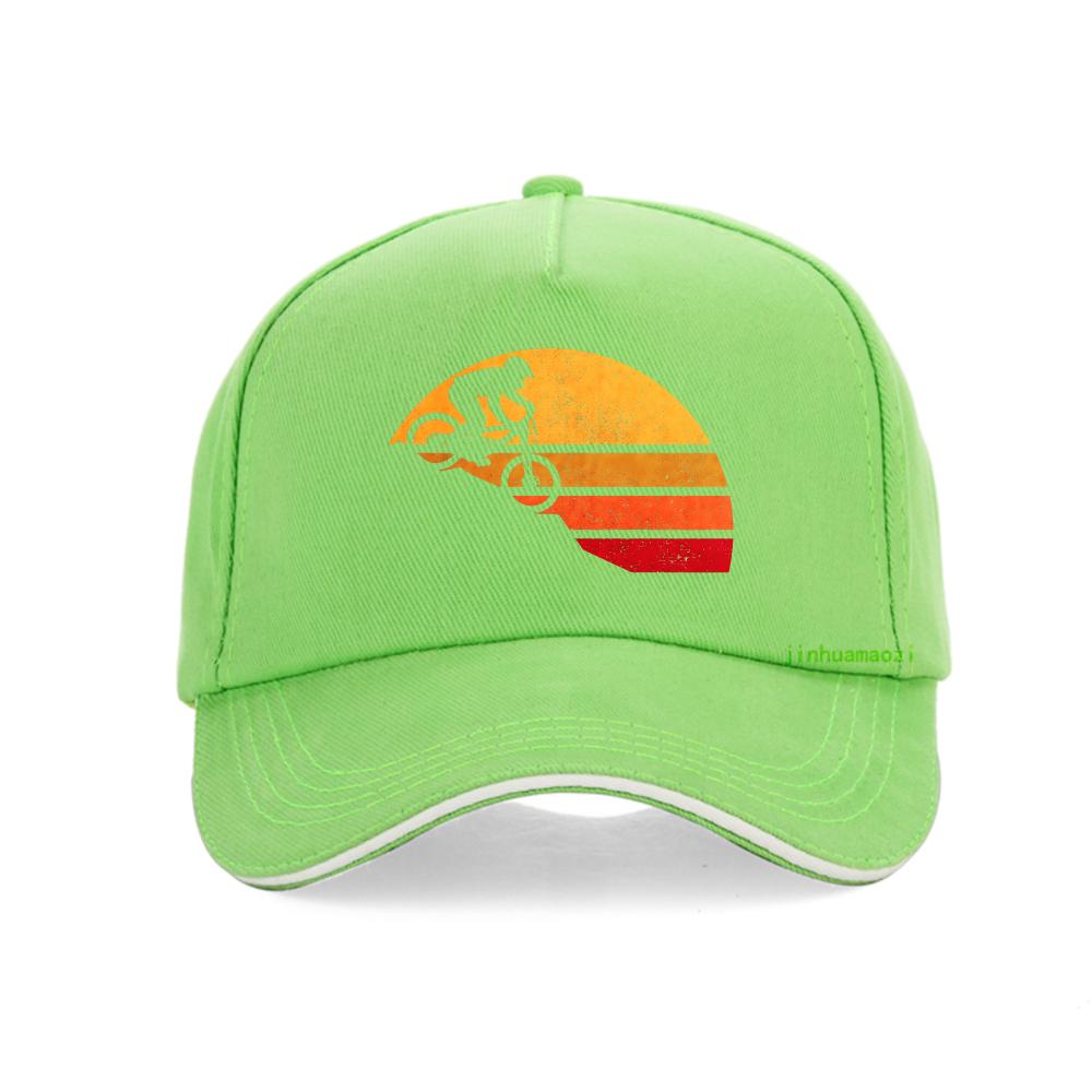Vintage Downhill Mount MTB Kappe Sonnenuntergang Radfahrer Silhouette Kunst Baseballkappen Mode Outdoor Sport Sonnenhut unisex Snapback Hüte