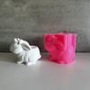 Rabbit Pot Plant Silicone Mold Rabbit Plaster Cement Flower Pot Molds Easter Decoration Moulds