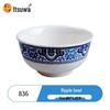 Wuhe Chinese Blue & White Melamine Round Plate