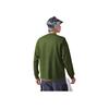 Li Ning Embroidered Text Loose Fit Round Neck Long Sleeve T-Shirt Men Tops Moss-Green AHSR921-3