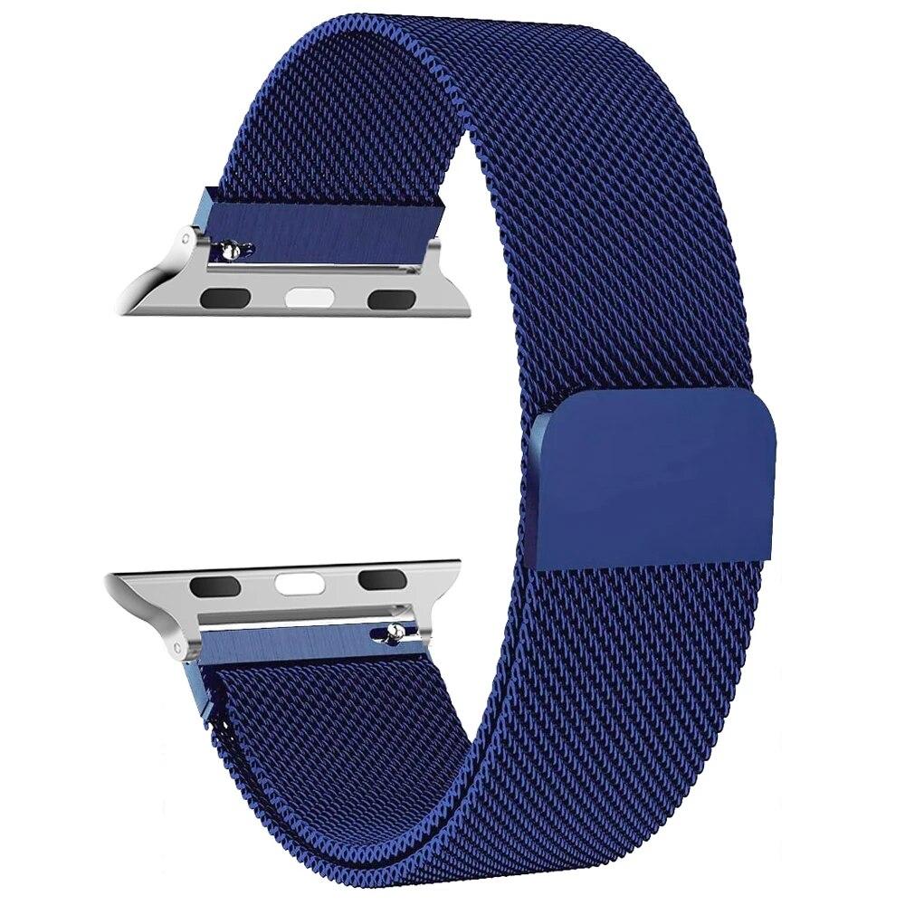 Milanese Loop Band for Apple Watch Strap Ultra 49mm 45mm 44mm 41mm 40mm Metal Wristband Bracelet Iwatch Series 3 4 5 6 7 8 9 SE