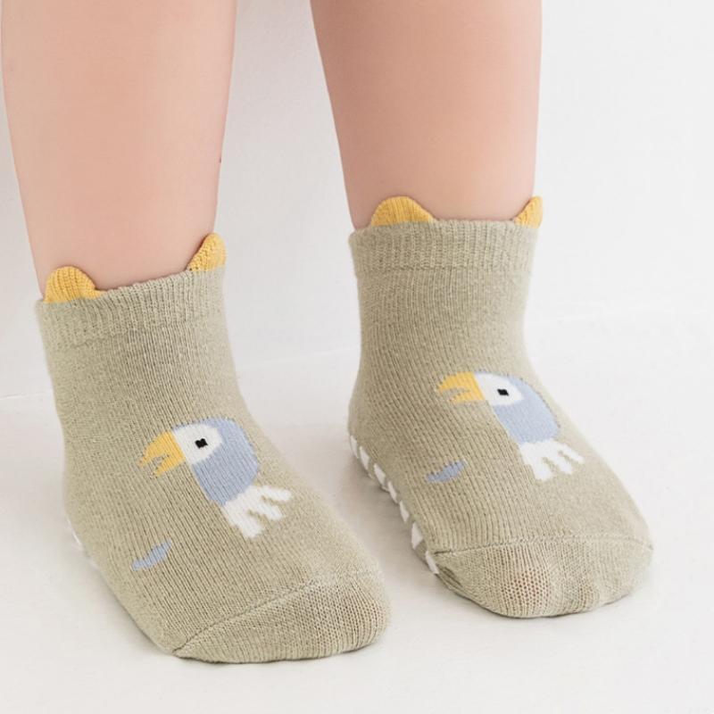 Newborns Cartoon Sock Infants Boys Girls Soft Short Sock Cotton Spring Autumn Anti Slip Walking Floor Socks for Baby