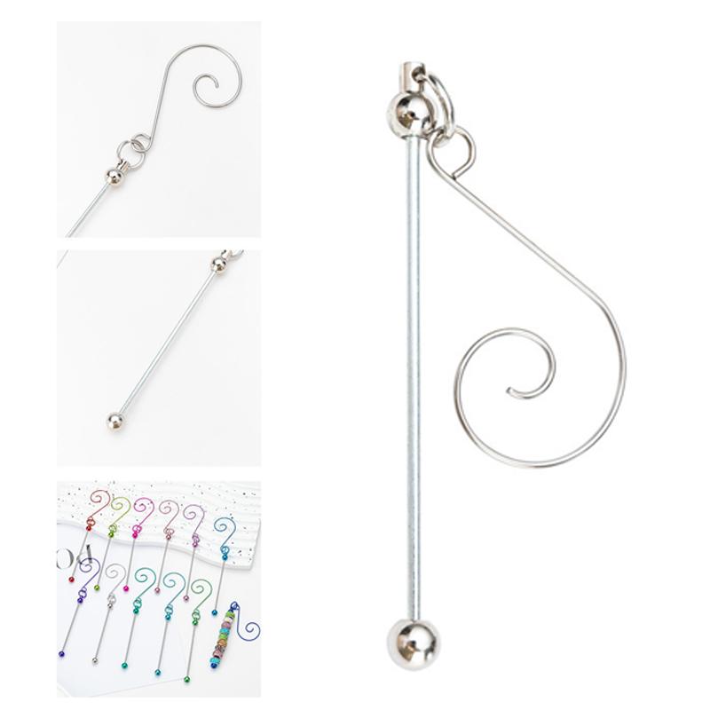 Beadable Metal Christmas Hangers For Crafting And Tree Decoration Colorful Hanging Hook Craft Accessories