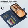 LC.IMEEKE L2 Series for iPhone 15 Pro Case PU Leather Wallet Detachable Magnetic Phone Cover