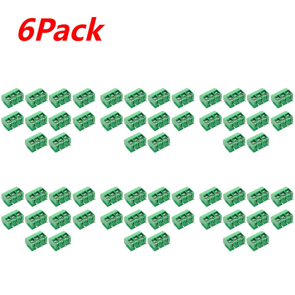 10-100PCS KF301 2P/3P PCB Terminal Block Connector Blue Green PCB Screw Terminal Block Connector Assortment Kit for Arduino